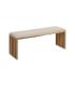 S/2 BANQUETA NATURAL MADERA DE TECA 115 X 35 X 45 CM