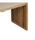 S/2 BANQUETA NATURAL MADERA DE TECA 115 X 35 X 45 CM