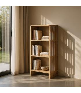 ESTANTERÍA NATURAL MADERA DE TECA SALÓN 54 X 35 X 116 CM