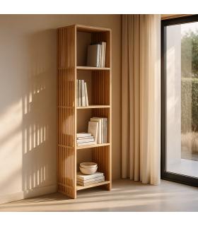 ESTANTERÍA NATURAL MADERA DE TECA SALÓN 54 X 35 X 190 CM