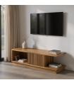 MUEBLE TV NATURAL MADERA DE TECA SALÓN 135 X 35 X 39 CM