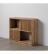 MUEBLE AUXILIAR NATURAL MADERA DE TECA 100 X 35 X 89 CM