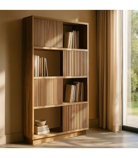 MUEBLE AUXILIAR NATURAL MADERA DE TECA 100 X 35 X 168 CM
