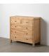 CÓMODA NATURAL MADERA MINDI DORMITORIO 100 X 40 X 90 CM