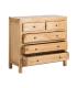 CÓMODA NATURAL MADERA MINDI DORMITORIO 100 X 40 X 90 CM