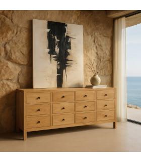APARADOR NATURAL MADERA MINDI SALÓN 170 X 40 X 88 CM