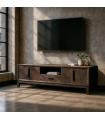 MUEBLE TV MARRÓN MADERA DE MANGO SALÓN 200 X 40 X 55 CM