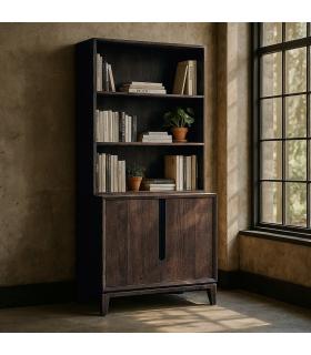 MUEBLE AUXILIAR MARRÓN MADERA DE MANGO 100 X 50 X 195 CM