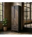 ARMARIO MARRÓN MADERA DE MANGO SALÓN 75 X 40 X 200 CM