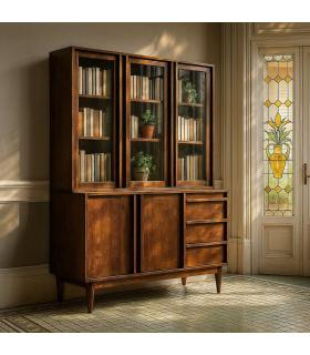 ALACENA MARRÓN MADERA DE MANGO SALÓN 150 X 50 X 195 CM