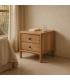 MESITA NATURAL MADERA DE MANGO 45 X 45 X 45 CM