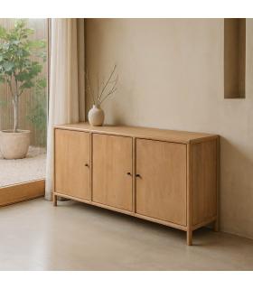 APARADOR NATURAL MADERA DE MANGO SALÓN 160 X 40 X 80 CM