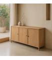 APARADOR NATURAL MADERA DE MANGO SALÓN 160 X 40 X 80 CM