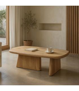 MESA CENTRO NATURAL MADERA DE MANGO 120 X 60 X 40 CM