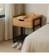 MESITA NATURAL-NEGRO DM-METAL 45 X 41 X 56,50 CM