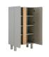 ARMARIO TAUPE DM SALÓN 80 X 40 X 137 CM