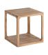 MESA AUXILIAR NATURAL MADERA DE MANGO 50 X 50 X 50 CM