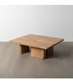 S/2 MESA CENTRO NATURAL MADERA DE MANGO 120 X 70 X 36 CM