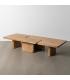 S/2 MESA CENTRO NATURAL MADERA DE MANGO 120 X 70 X 36 CM