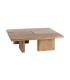 S/2 MESA CENTRO NATURAL MADERA DE MANGO 120 X 70 X 36 CM