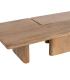 S/2 MESA CENTRO NATURAL MADERA DE MANGO 120 X 70 X 36 CM