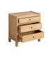 MESITA NATURAL MADERA MINDI DORMITORIO 65 X 40 X 65 CM