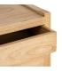 MESITA NATURAL MADERA MINDI DORMITORIO 65 X 40 X 65 CM