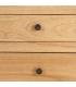 MESITA NATURAL MADERA MINDI DORMITORIO 65 X 40 X 65 CM