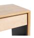MESITA NATURAL-NEGRO MADERA-METAL 50 X 40 X 70,50 CM