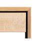 MESITA NATURAL-NEGRO MADERA-METAL 50 X 40 X 70,50 CM