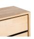 CÓMODA NATURAL-NEGRO MADERA-METAL 99,50 X 40 X 87 CM