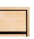 CÓMODA NATURAL-NEGRO MADERA-METAL 99,50 X 40 X 87 CM