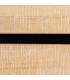 CÓMODA NATURAL-NEGRO MADERA-METAL 99,50 X 40 X 87 CM