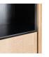 ARMARIO NATURAL-NEGRO MADERA-METAL 89,50 X 40 X 204 CM