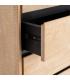 ARMARIO NATURAL-NEGRO MADERA-METAL 89,50 X 40 X 204 CM