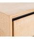 ESCRITORIO NATURAL-NEGRO MADERA-METAL 150 X 40 X 74 CM