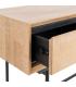 ESCRITORIO NATURAL-NEGRO MADERA-METAL 150 X 40 X 74 CM