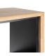 ARMARIO NATURAL-NEGRO MADERA-METAL 84,50 X 40 X 153 CM
