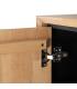 ARMARIO NATURAL-NEGRO MADERA-METAL 84,50 X 40 X 153 CM