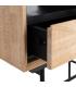 ARMARIO NATURAL-NEGRO MADERA-METAL 84,50 X 40 X 153 CM
