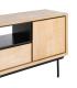 MUEBLE TV NATURAL-NEGRO MADERA-METAL 148 X 40 X 62 CM