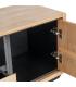 MUEBLE TV NATURAL-NEGRO MADERA-METAL 148 X 40 X 62 CM