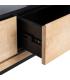 MUEBLE TV NATURAL-NEGRO MADERA-METAL 148 X 40 X 62 CM