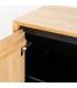 APARADOR NATURAL-NEGRO MADERA-METAL 200 X 40 X 86,50 CM