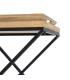 MESITA NATURAL-NEGRO MADERA-METAL 55 X 40 X 61,50 CM