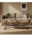 MESA CENTRO NATURAL-NEGRO MADERA-METAL 113 X 50 X 36,50 CM