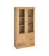 VITRINA NATURAL MADERA MINDI SALÓN 90 X 40 X 180 CM