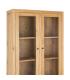 VITRINA NATURAL MADERA MINDI SALÓN 90 X 40 X 180 CM