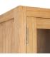VITRINA NATURAL MADERA MINDI SALÓN 90 X 40 X 180 CM