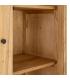 VITRINA NATURAL MADERA MINDI SALÓN 90 X 40 X 180 CM